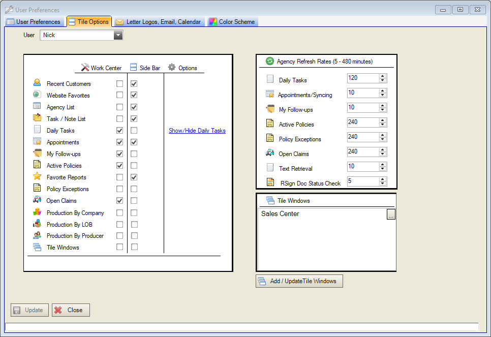 Eclipse dashboard filter.